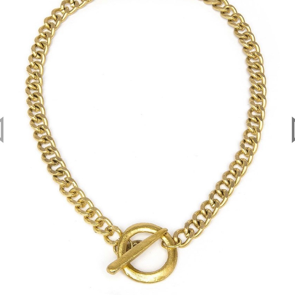 Vestopazzo Brass CHAIN NECKLACE T-BAR 🤩